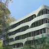 the exterior of the apartment building